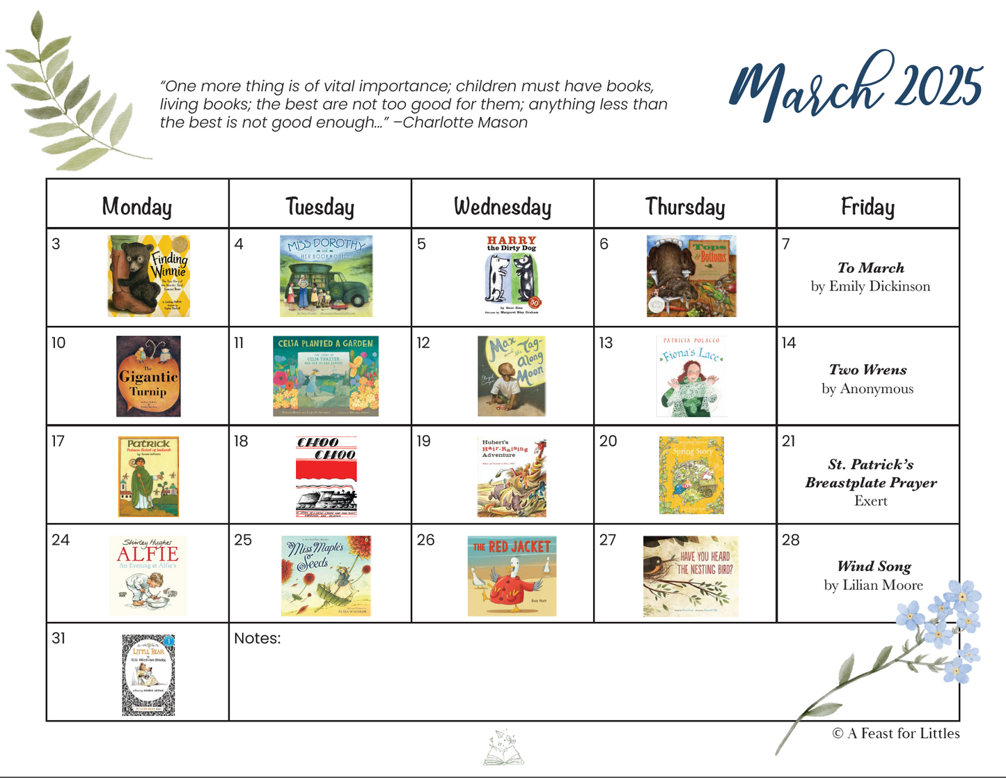 March Picture Book Club